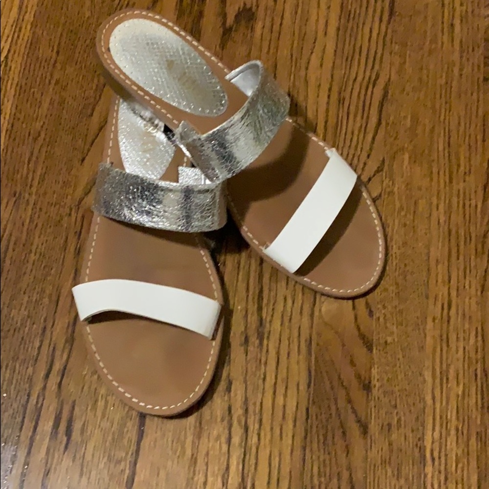 Sam & Libby White and silver slides